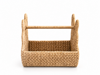 RABBIT-EAR WATER HYACINTH BASKET – LTE01/27