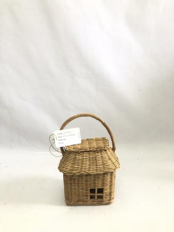 HOUSE-SHAPED RATTAN STORAGE BASKET – LTE08/27