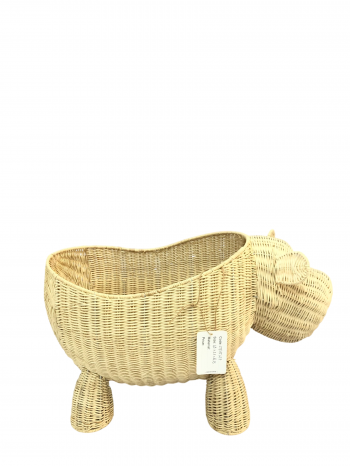 PIG-SHAPED RATTAN BASKET – LTE15/27