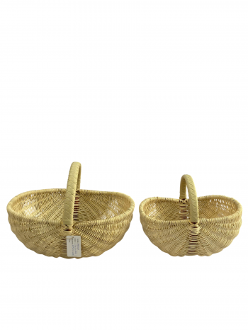 HANDWOVEN NATURAL RATTAN BASKETS – LTMG01/27